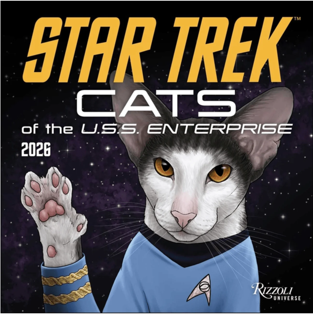 2026 Wall Calendar - Star Trek: Cats