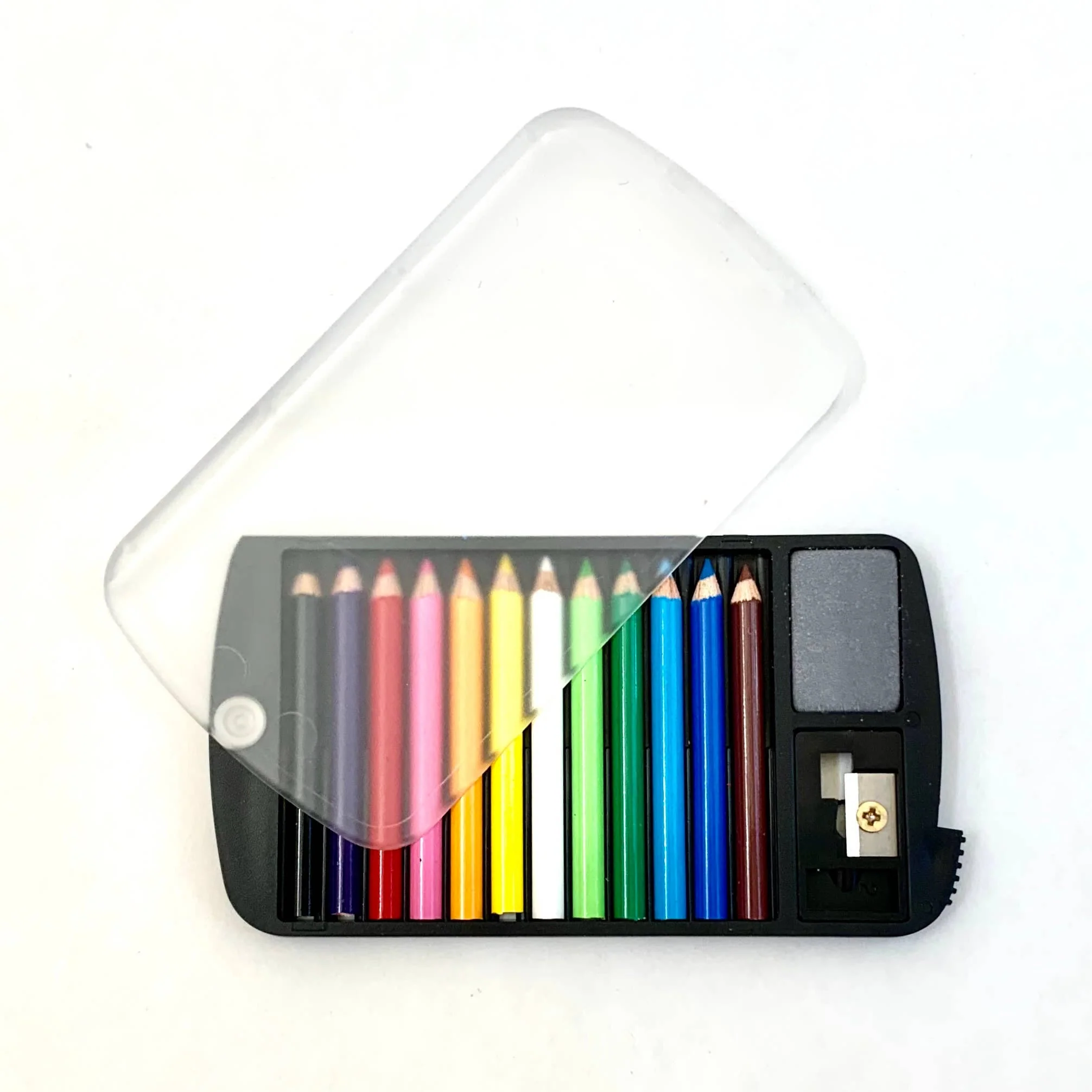 Set of 12 Mini Pencils in Clear Card Case - Image 10