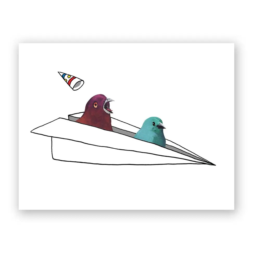Airplane Themed Birthday Card