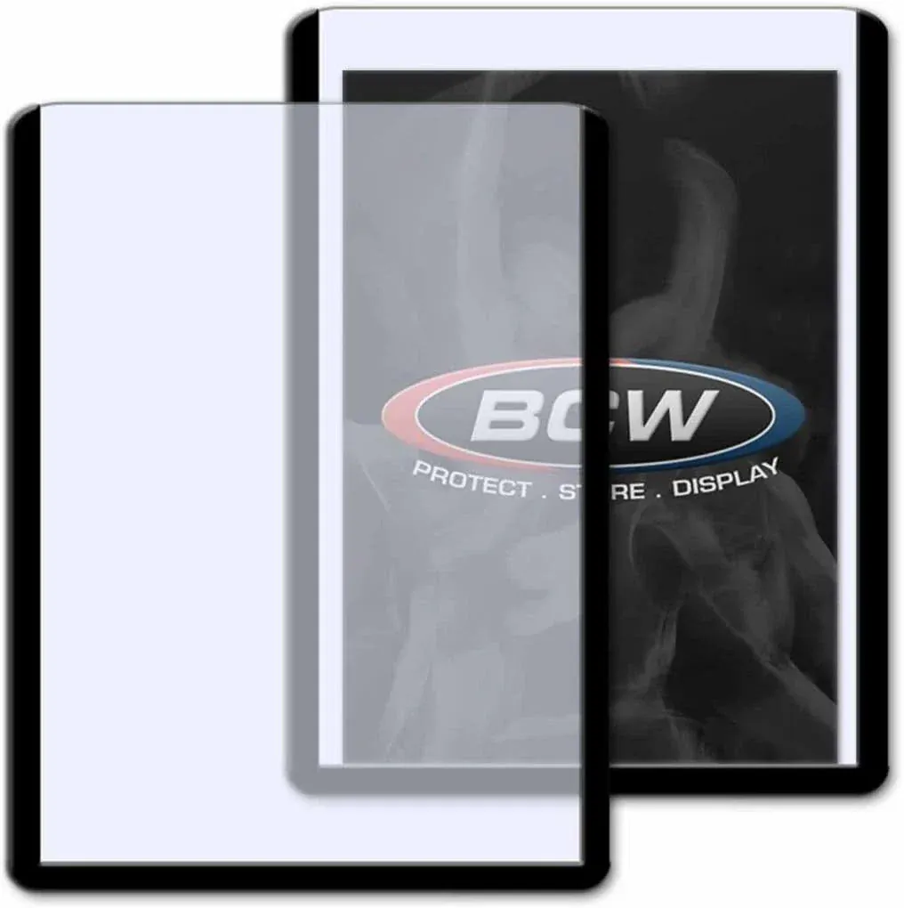 BCW: 3x4 Topload Card Holder - Black Border - Image 2