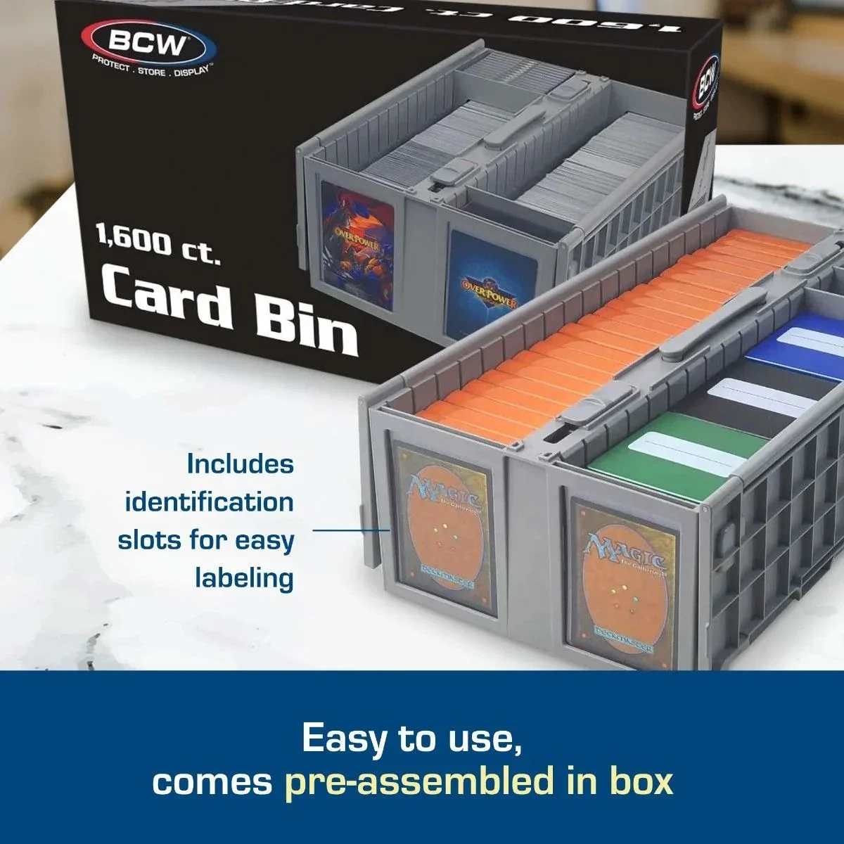 BCW: Collectible Card Bin 1600ct - Gray - Image 5