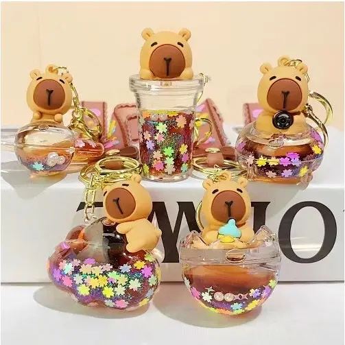 Capybara Sparkle Keychain (Random Design)