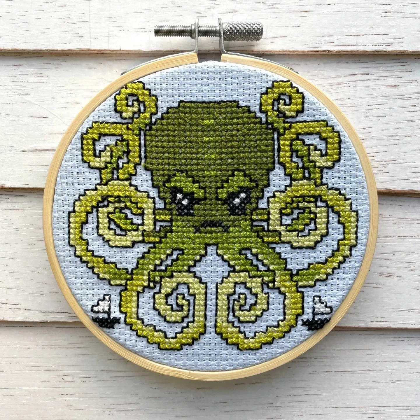 Cross Stitch Diy Kit - Kraken