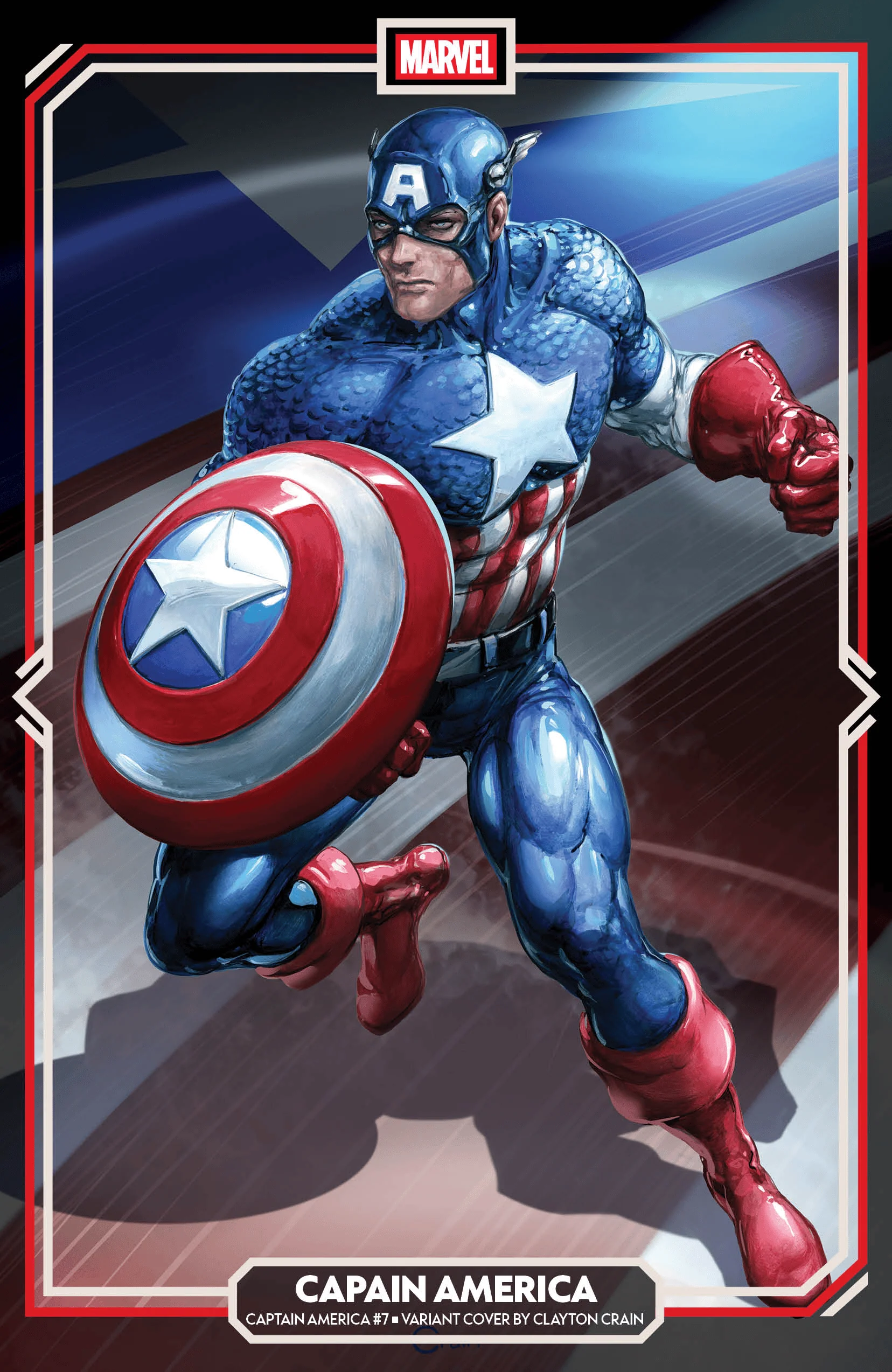 CAPTAIN AMERICA #7 CLAYTON CRAIN VARIANT