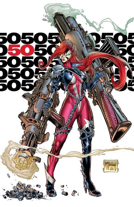 SPAWN SCORCHED #50 CVR F INC 1:100 TODD MCFARLANE VIRGIN VAR