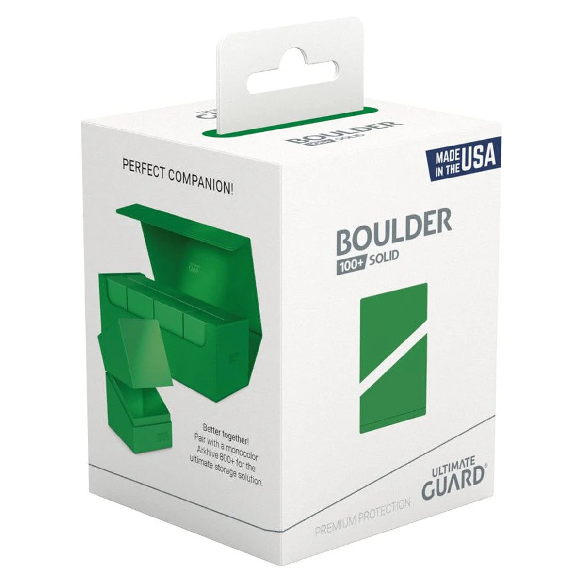 Deck Box: Boulder: Solid: 100+: Green