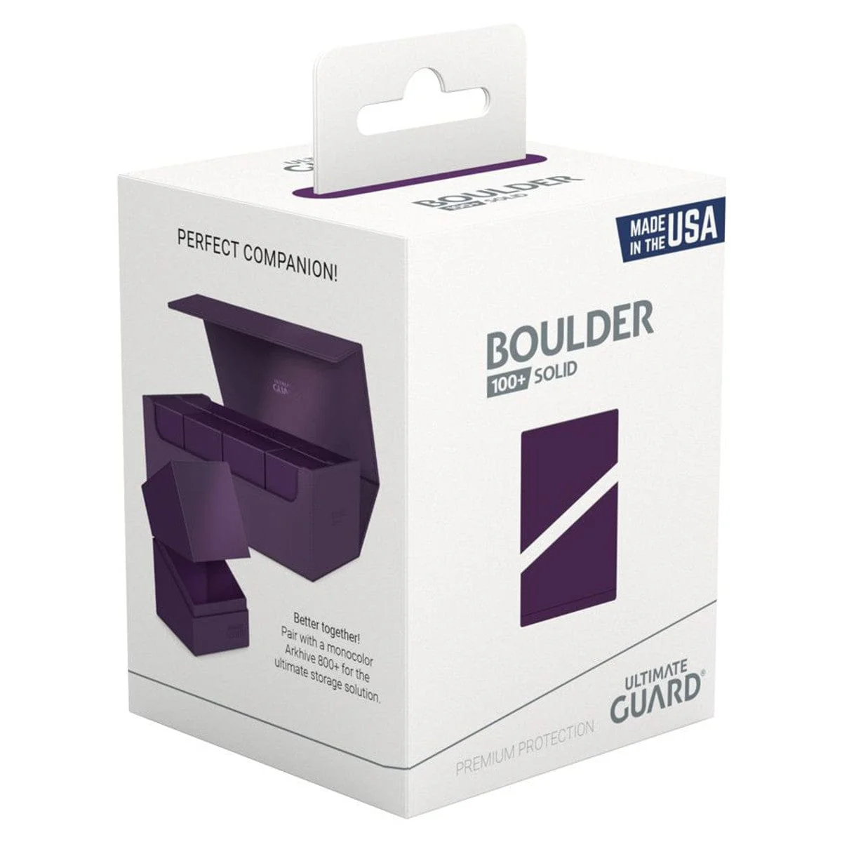 Deck Box: Boulder: Solid: 100+: Purple
