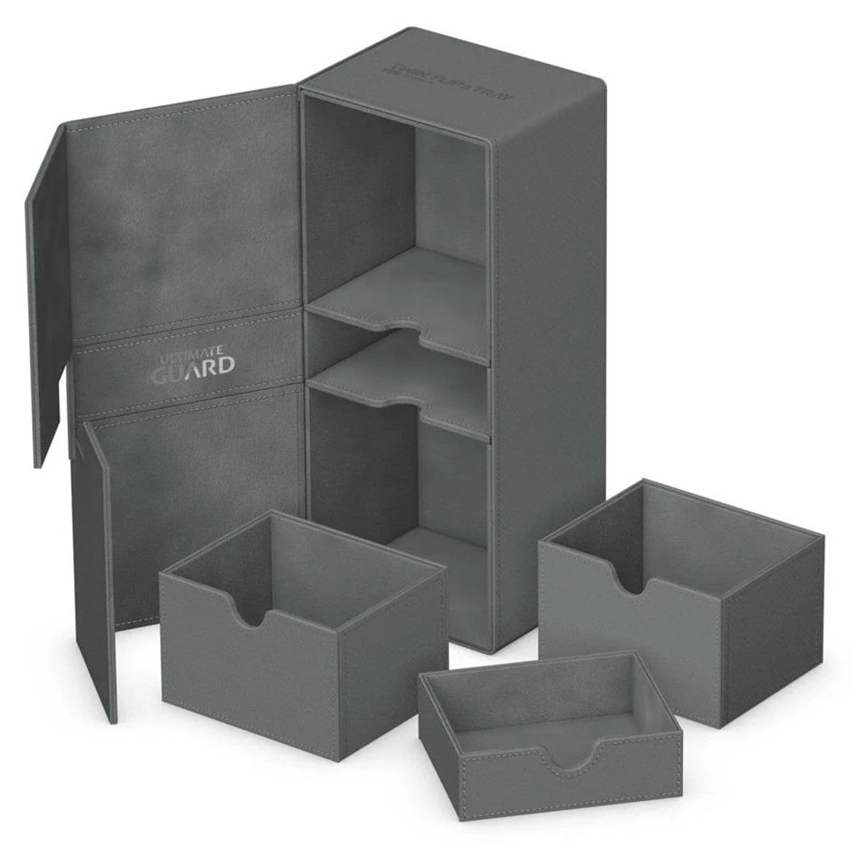 Deck Box: Twin Flip`n`Tray: 266+: Grey