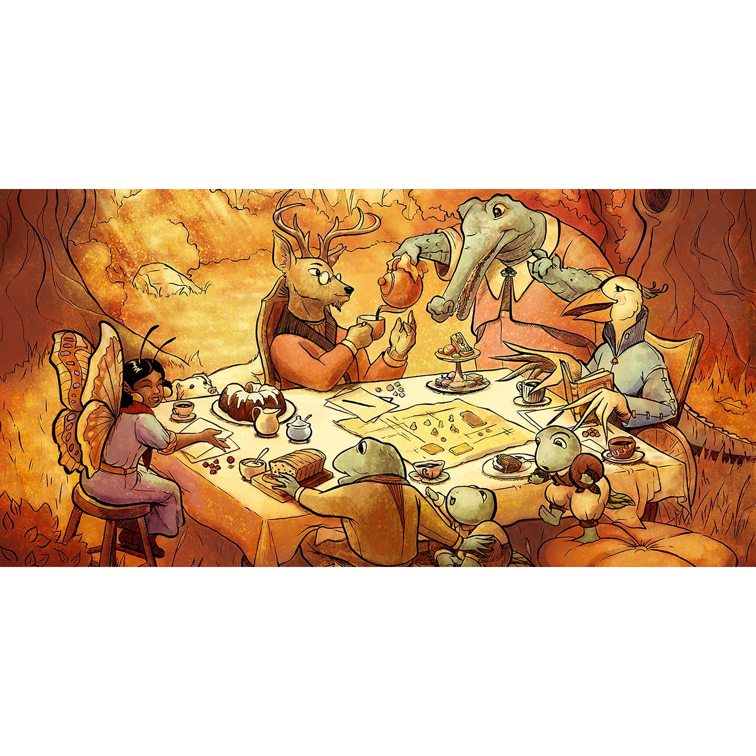 Playmat: Teatime Adventures: Oakenbend