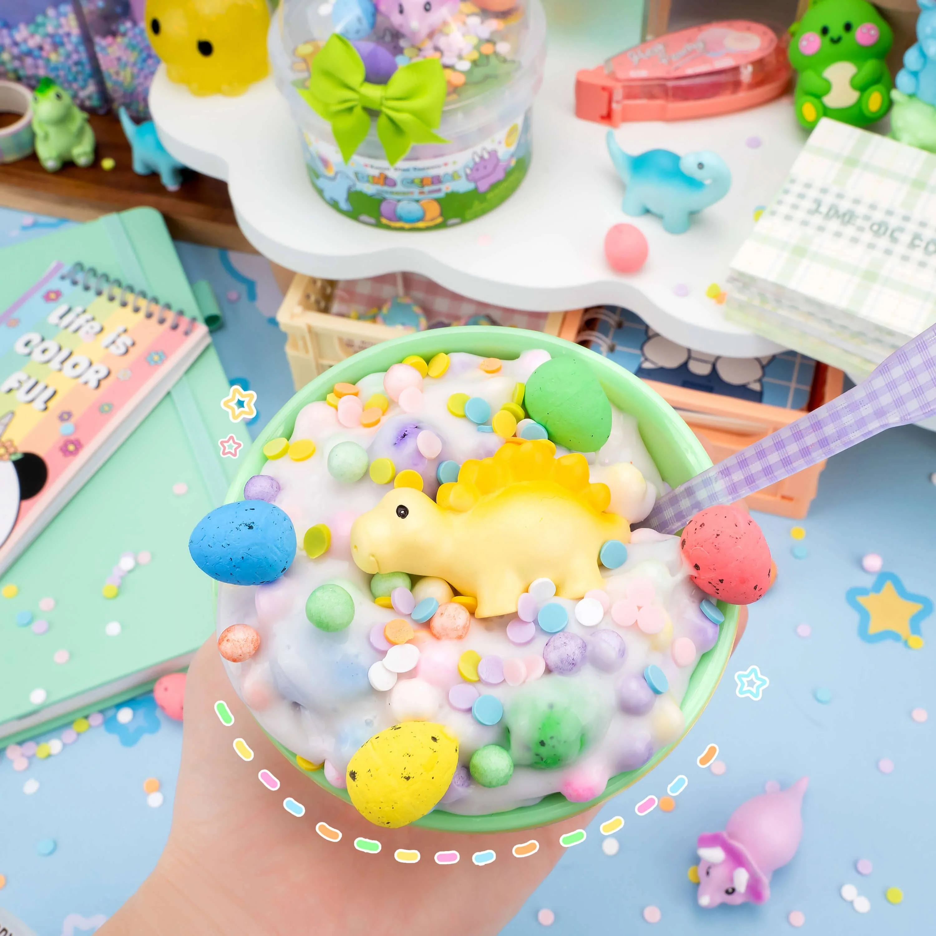 Dino Cereal Crunchy Slime - Image 4