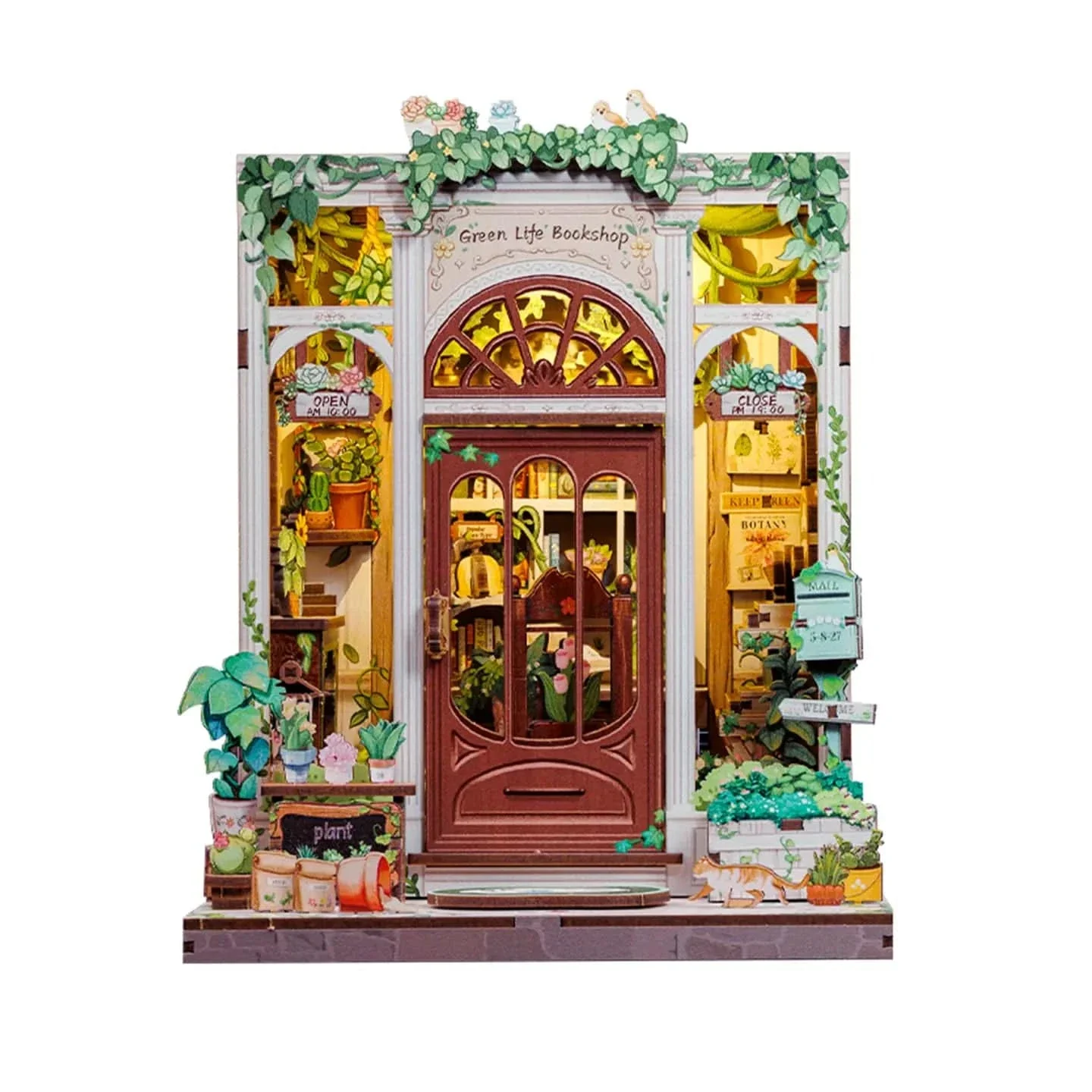 Diy Book Nook Kit: Green Life Bookshop
