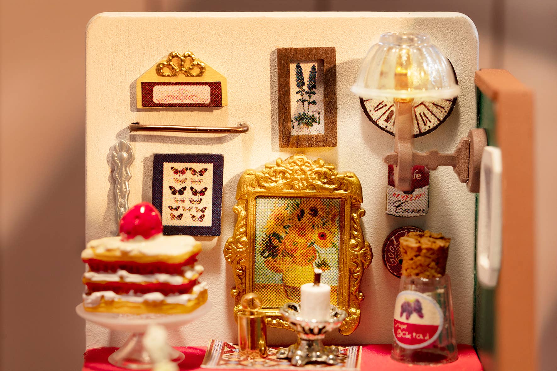 DIY Miniature House Kit: Holiday Living Room - Image 3
