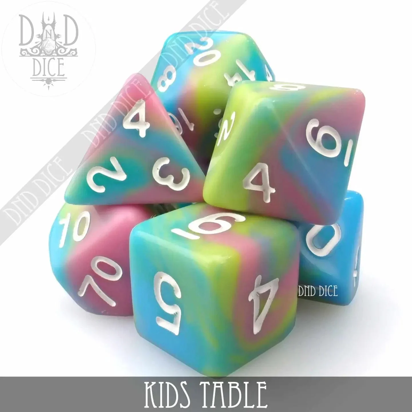 DND DICE: Kids Table