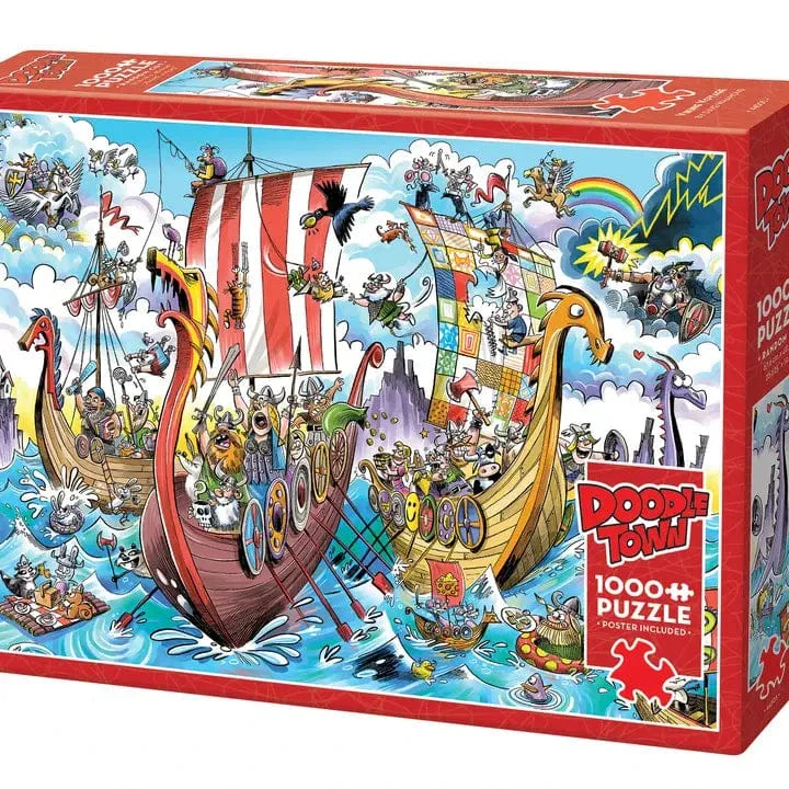 Doodletown: Viking Voyage 1000pc Puzzle