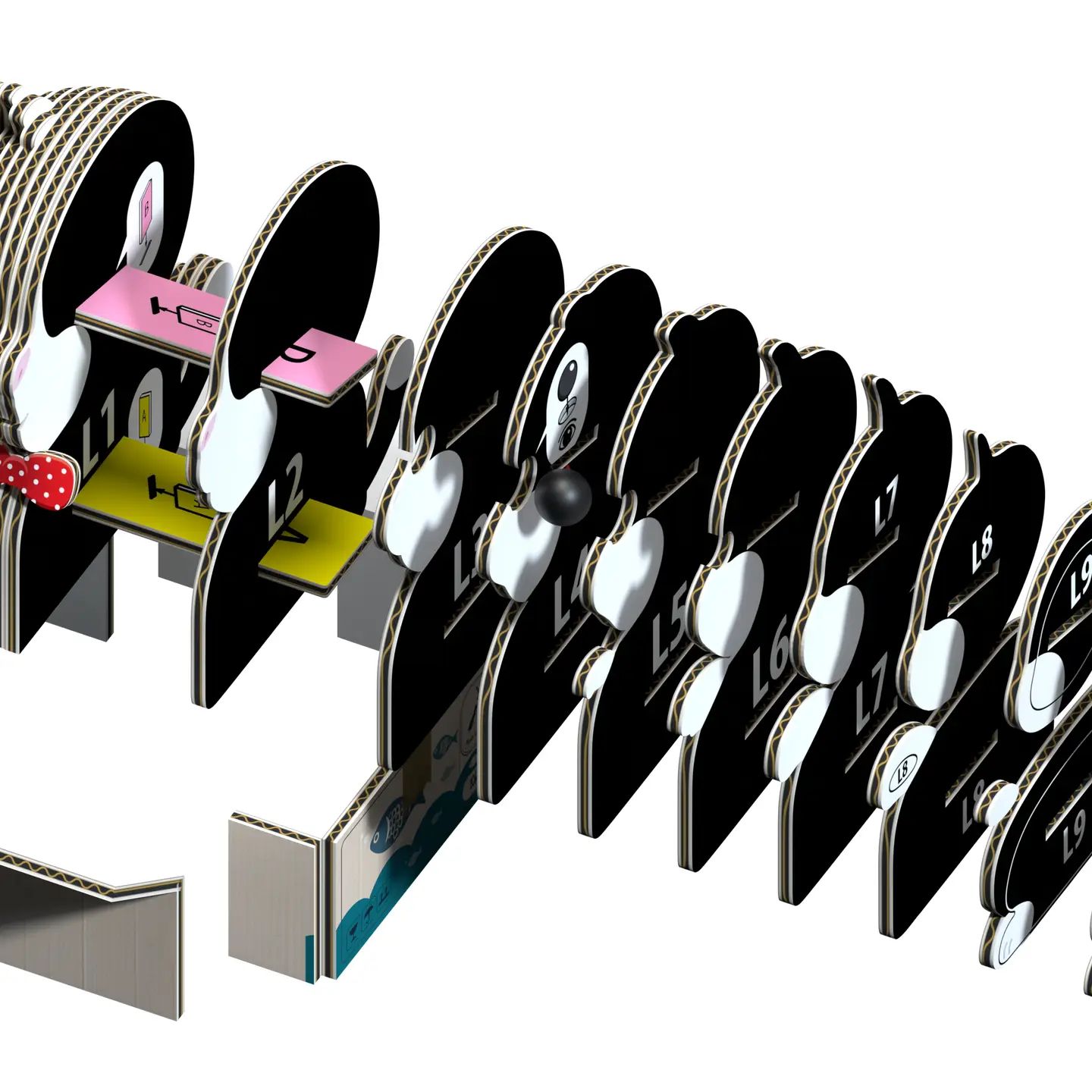 Eugy: 3D Puzzle - Tuxedo Cat - Image 3