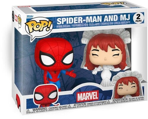 Funko POP! Marvel: Superhero Couples, Spider-Man & Mary Jane 2-Pack - Image 2
