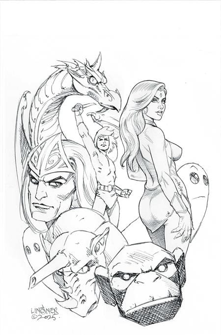 HERCULOIDS #8 CVR G INC 1:15 JOSEPH MICHAEL LINSNER LINE ART VIRGIN VAR