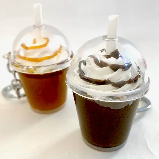 Iced Coffee Keychain (Random Design)