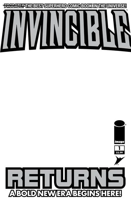 INVINCIBLE RETURNS FACSIMILE EDITION #1 CVR D BLANK SKETCH VAR