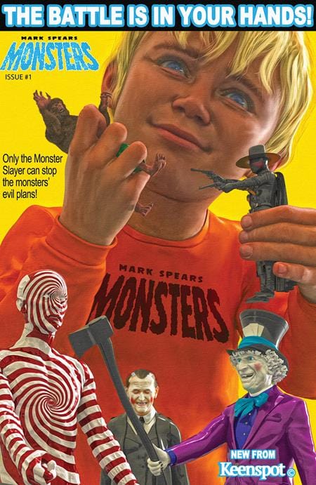 MARK SPEARS MONSTERS #1 Sixth Printing CVR D INCV 1:100 Mark Spears Action Figure Metal Var