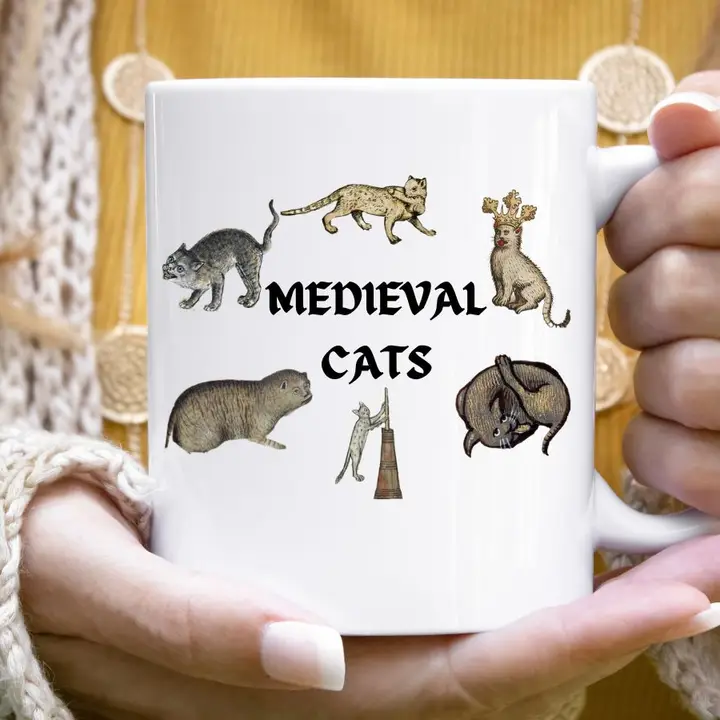 Medieval Cats - Funny Cat Meme Coffee Mug