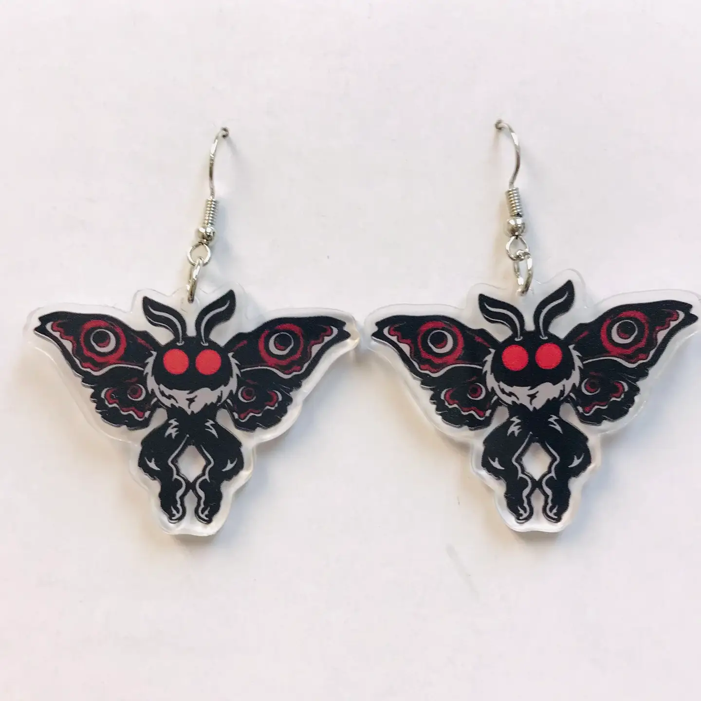 Mothman Earrings (Acrylic)