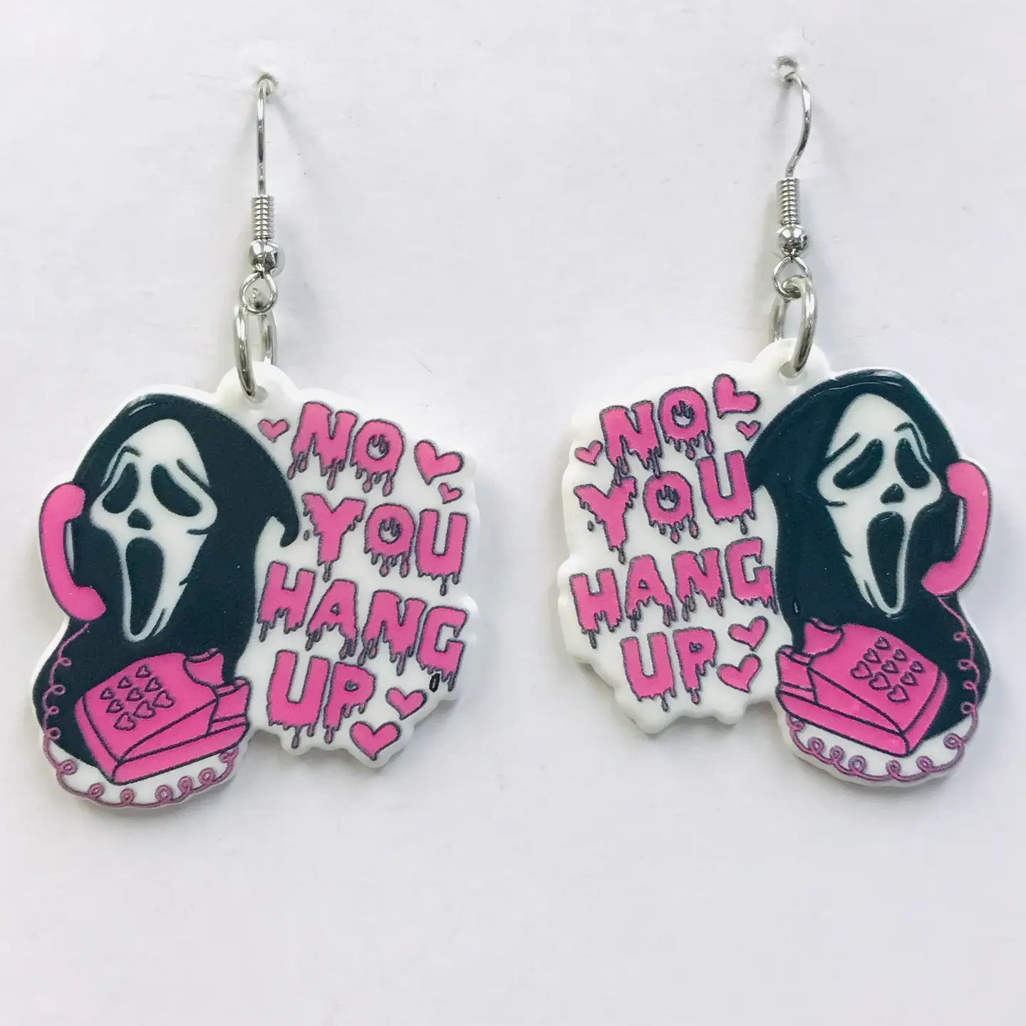 Ghost Face Earrings (Acrylic)