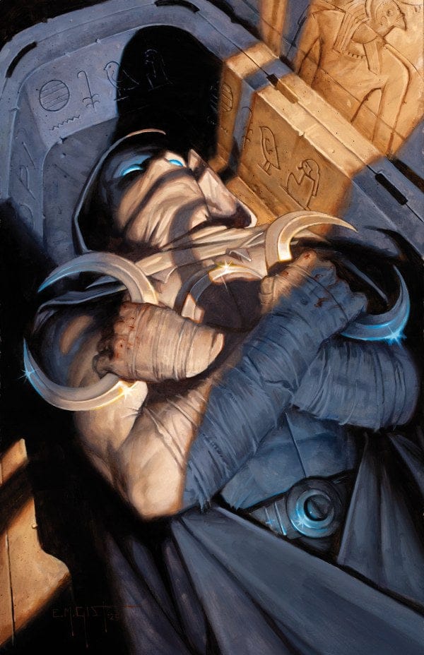 MARC SPECTOR: MOON KNIGHT #1 1:100 INCV E.M. GIST VIRGIN VARIANT