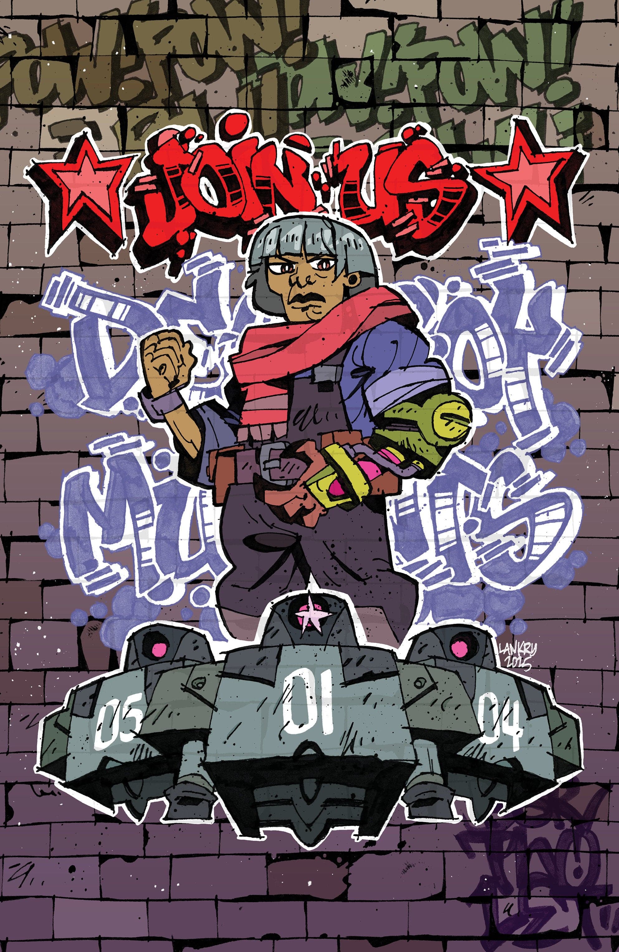 Tales of the Teenage Mutant Ninja Turtles #3 1:25 INCV Variant RI (Lankry Mural Full Art)