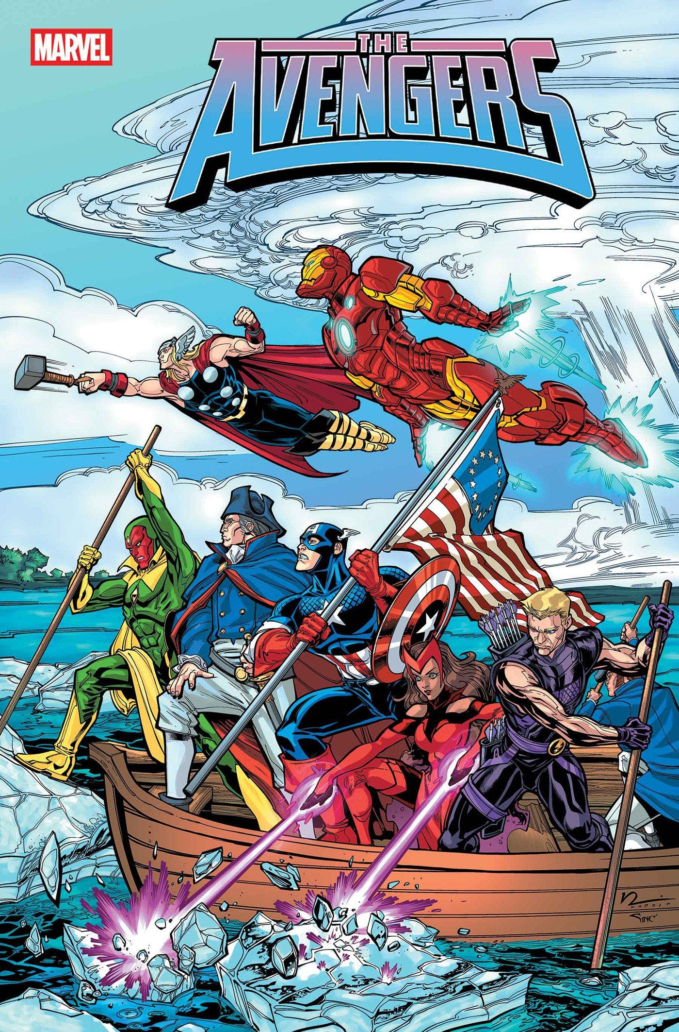 AVENGERS #33 CHAD HARDIN 250TH HOMAGE VARIANT