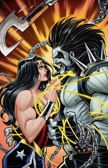 DC K.O. WONDER WOMAN VS LOBO #1 (ONE SHOT) CVR D ELIZABETH TORQUE CARD STOCK VAR
