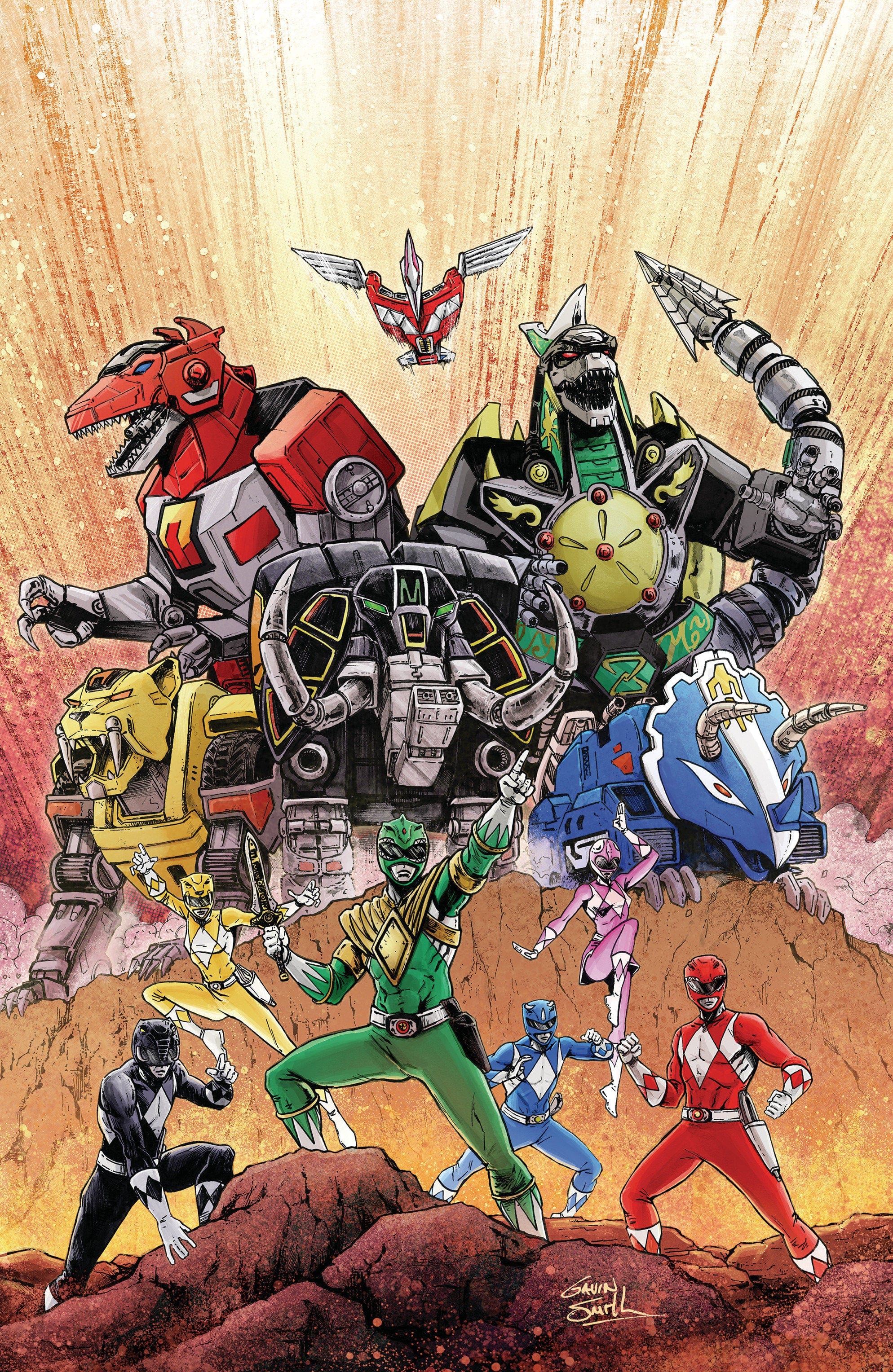 Mighty Morphin Power Rangers: Zord Quest #1 D 1:10 INCV (Full Art, Smith)