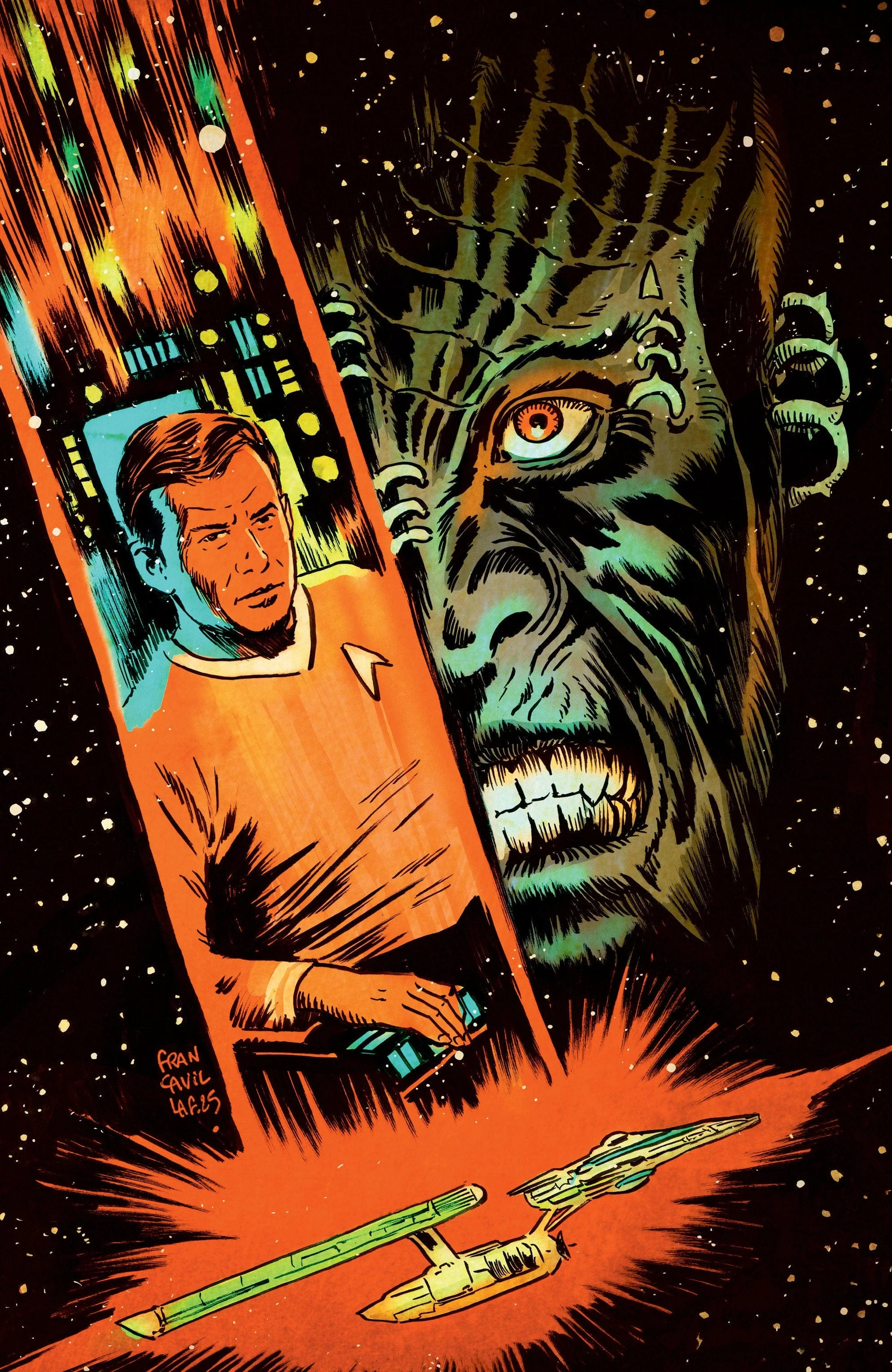 Star Trek: The Last Starship #3 1:15 INCV (Francavilla Full Art)