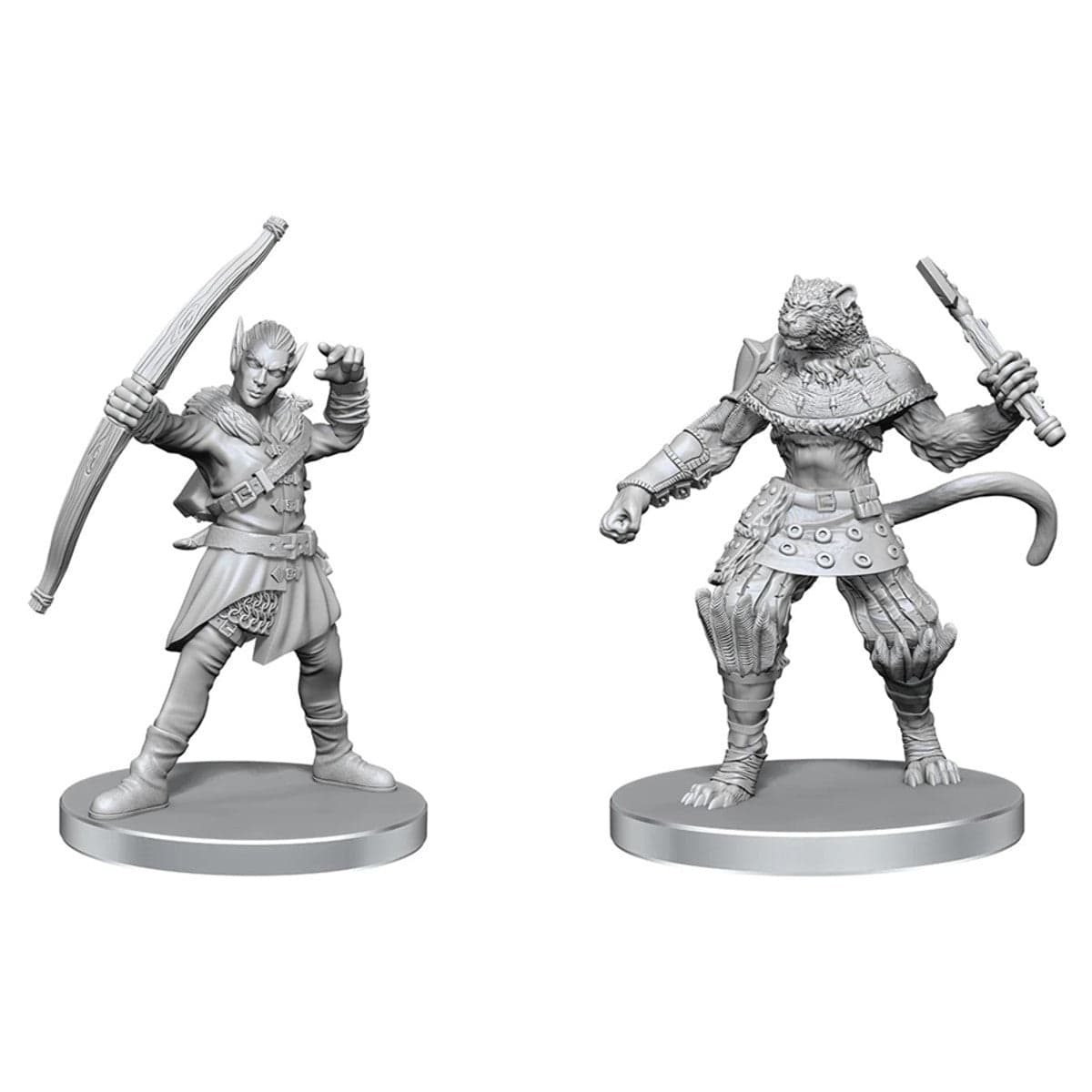 Pathfinder Battles Deep Cuts: Elf Hunter & Catfolk Bandit