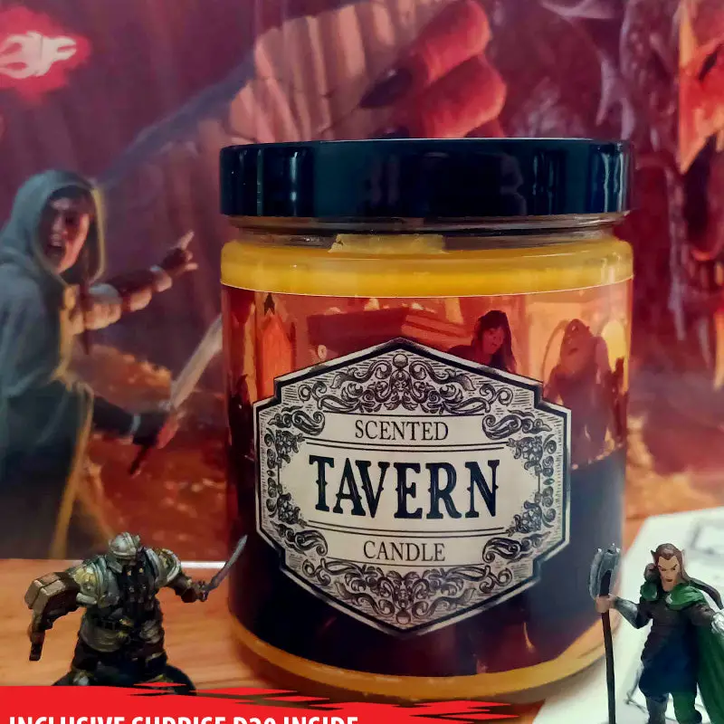 Scented Candle Tavern with Surprise D20 Dice - Image 4