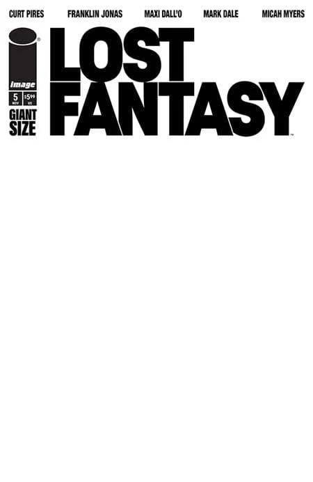 LOST FANTASY #5 CVR G BLANK SKETCH VAR