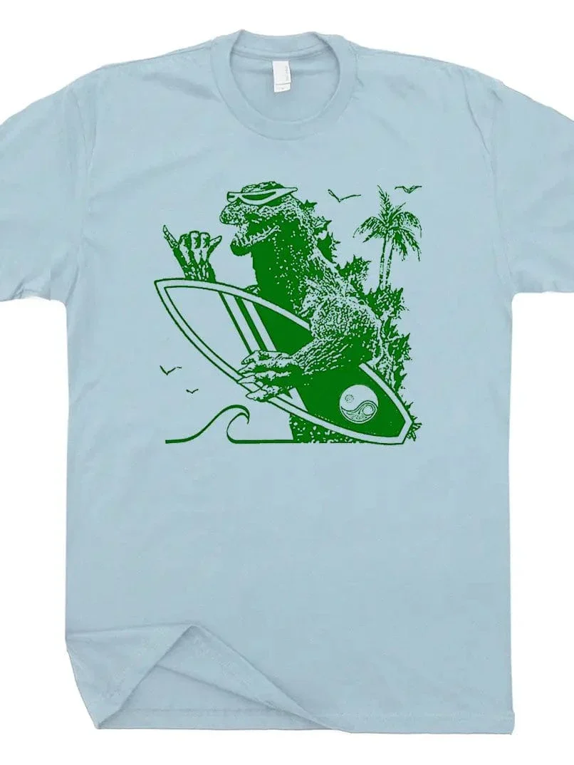 T-SHIRT: Godzilla Surfing
