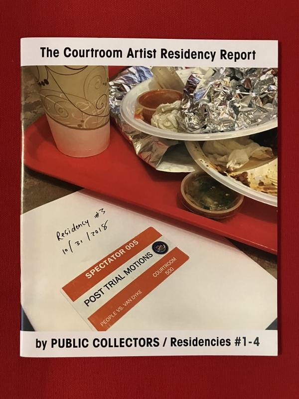 The Courtroom Artist Residency Report: Residencies #1-4 - Zine by Marc Fisher, Peggy Pierrot, Wes Janz, Salem Collo-Julin and Dmitry Samarov