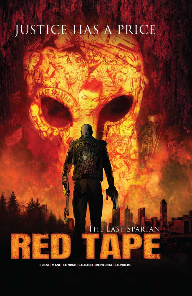 The Last Spartan: Red Tape HC [SIGNED BY TYLER MANE & CHRISTOPHER PRIEST]