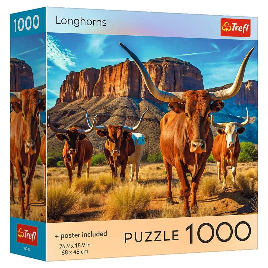 Trefl Red: 1000pc Jigsaw - Longhorns