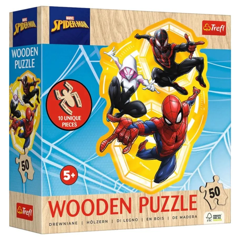 Trefl Wooden: 50pc Jigsaw - Marvel Spider-Man