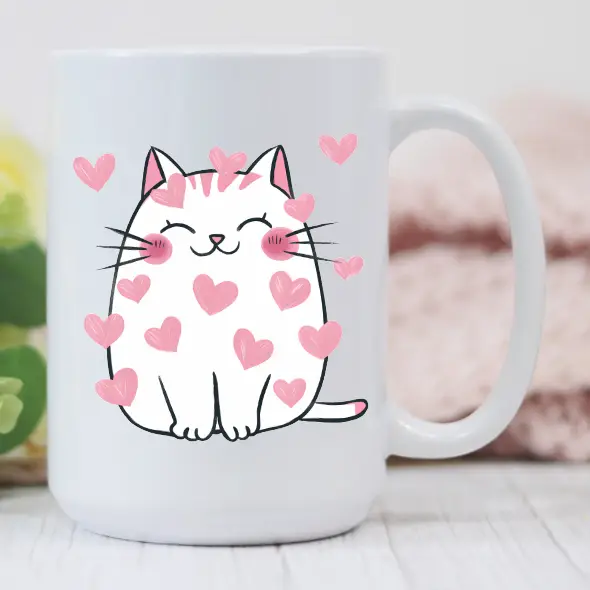 Valentines Kitty Mug