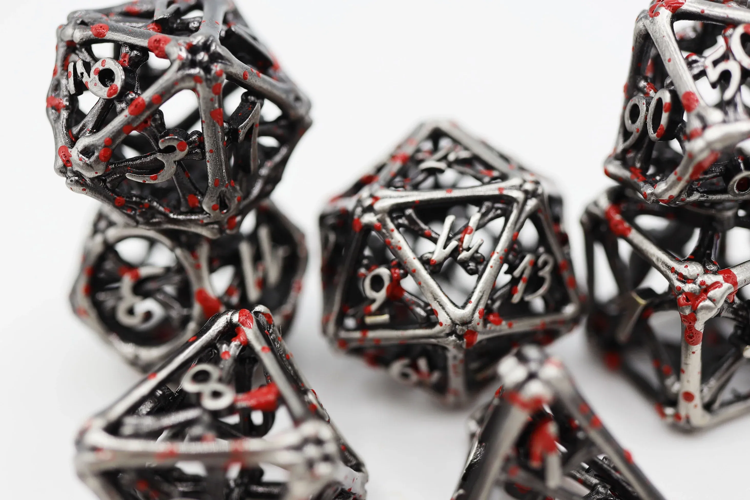 Vampire Bones - Hollow Metal RPG Dice Set - Image 5