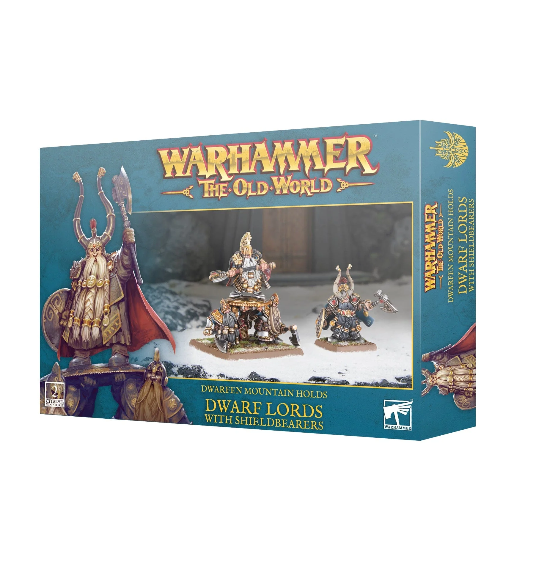 Warhammer 40K - The Old World - DWARF/M/H: DWARF LORDS W/SHIELDBEARERS
